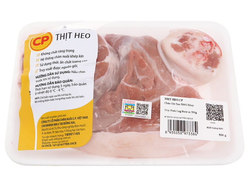 Chân giò heo sau C.P khay 500g