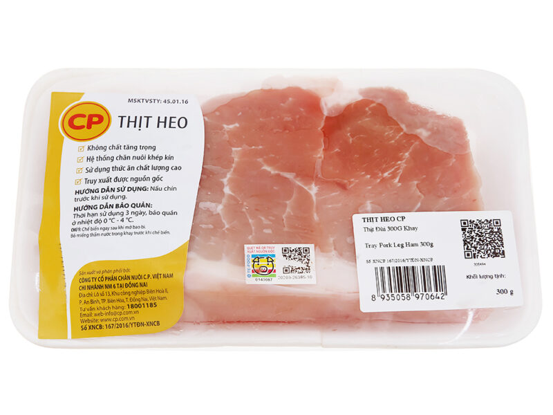 Thịt đùi heo C.P khay 500g