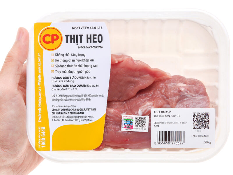 Thịt thăn heo C.P khay 300g